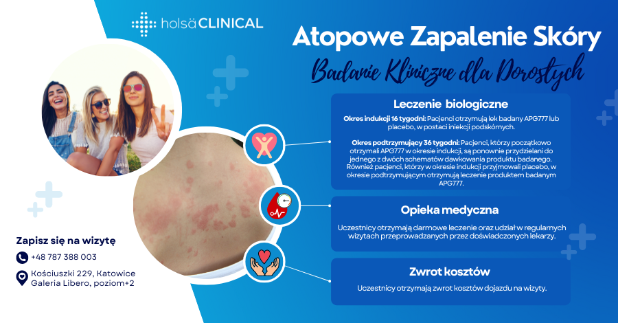 Atopowe Zapalenie Skóry badanie kliniczne