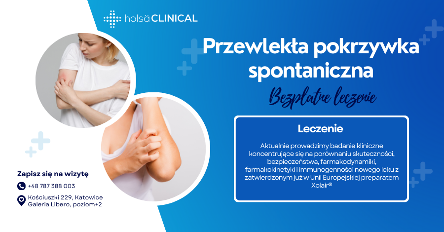 przewlekła pokrzywka spontaniczna badanie kliniczne